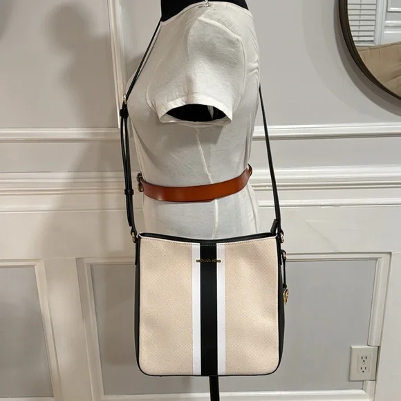 Michael Kors Bag Charlotte Canvas Crossbody - Picture 9 of 17